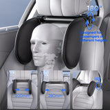 Car Headrest Pillow,Thickened Memory Foam Road Pal Headrest,Neck Support Pillow,180° Adjustable Car Headrest,Travel Car Sleeping