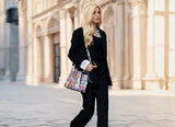 Ins Famous Fashion Classic Printed PU Leather Women's Handbags – Luxury Elegant Shoulder Crossbody Top Handle Bag