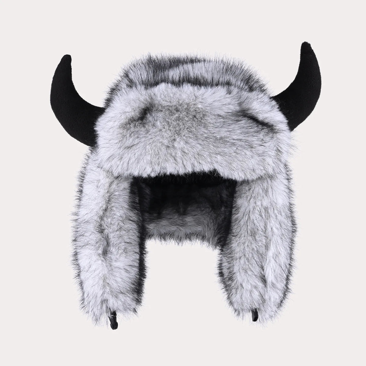 Ox horn pilot hat faux fur Bomber hat women ski cap winter hat thickened warm ear protection hat versatile bull head hat 털모