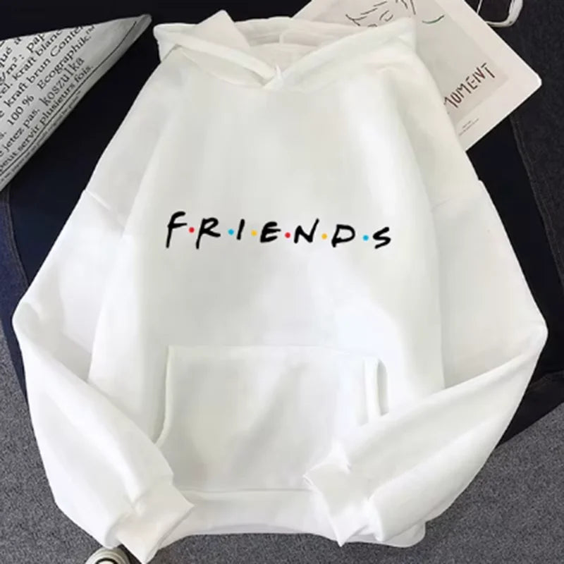 Women's "Friends" Print Pullover Hoodie