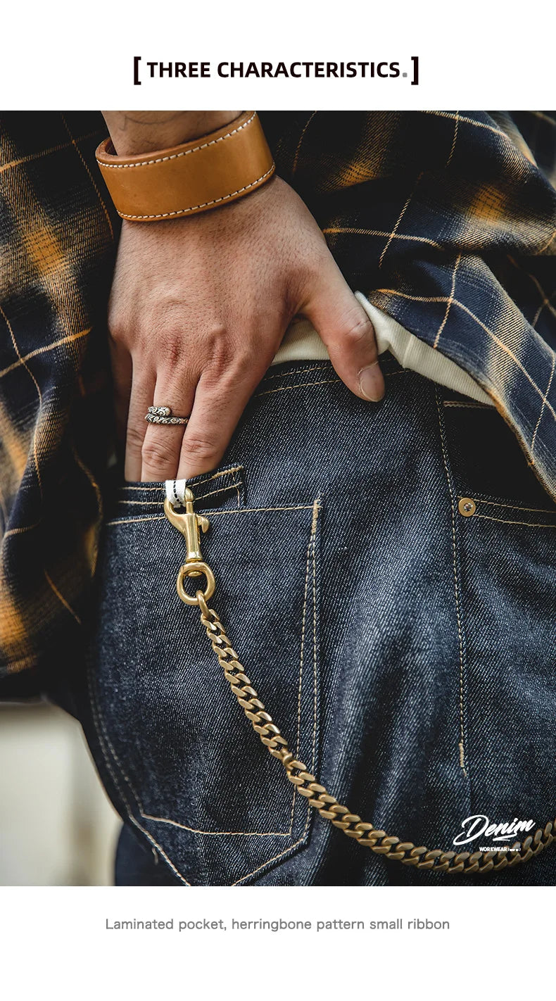 MADEN 13.5oz Selvedge Raw Denim Jeans – Men's Straight Fit