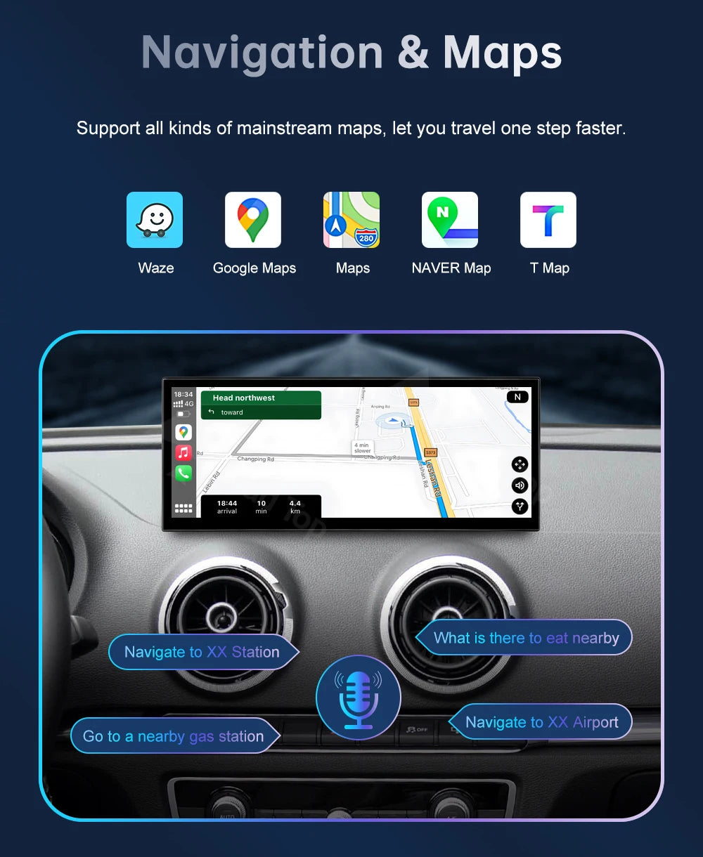 Road Top 12.3" Touchscreen Display for Audi A3 2014–2019 LHD