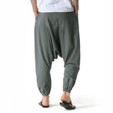 Men's Cotton Linen Loose-Fit Harem Pants