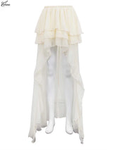 O.Y.MIMI Apricot Pleated Maxi Skirt – Elegant Floor-Length