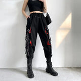 Women's High-Waist Cargo Jogger Pants