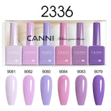 CANNI HEMA-Free Gel Polish Kit | Jelly, Nude & Rubber Base