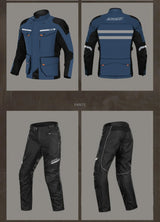 LYSCHY Motorcycle Jacket Pants Suit Cold-proof Waterproof Winter Men Motorbike Riding Moto Jacket Protective Gear Armor Clothing