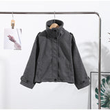 Women's Stand Collar Zip Jacket – Autumn/Winter