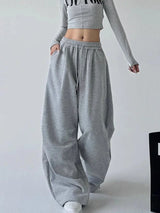 Women's High-Waist Wide-Leg Drawstring Pants