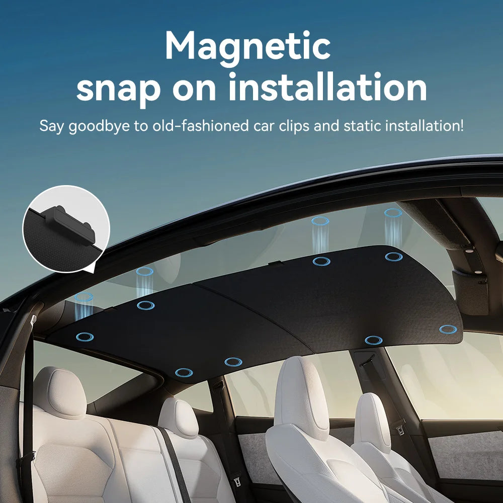 Tesla Model 3/Y Graphene Honeycomb Roof Sunshade Set
