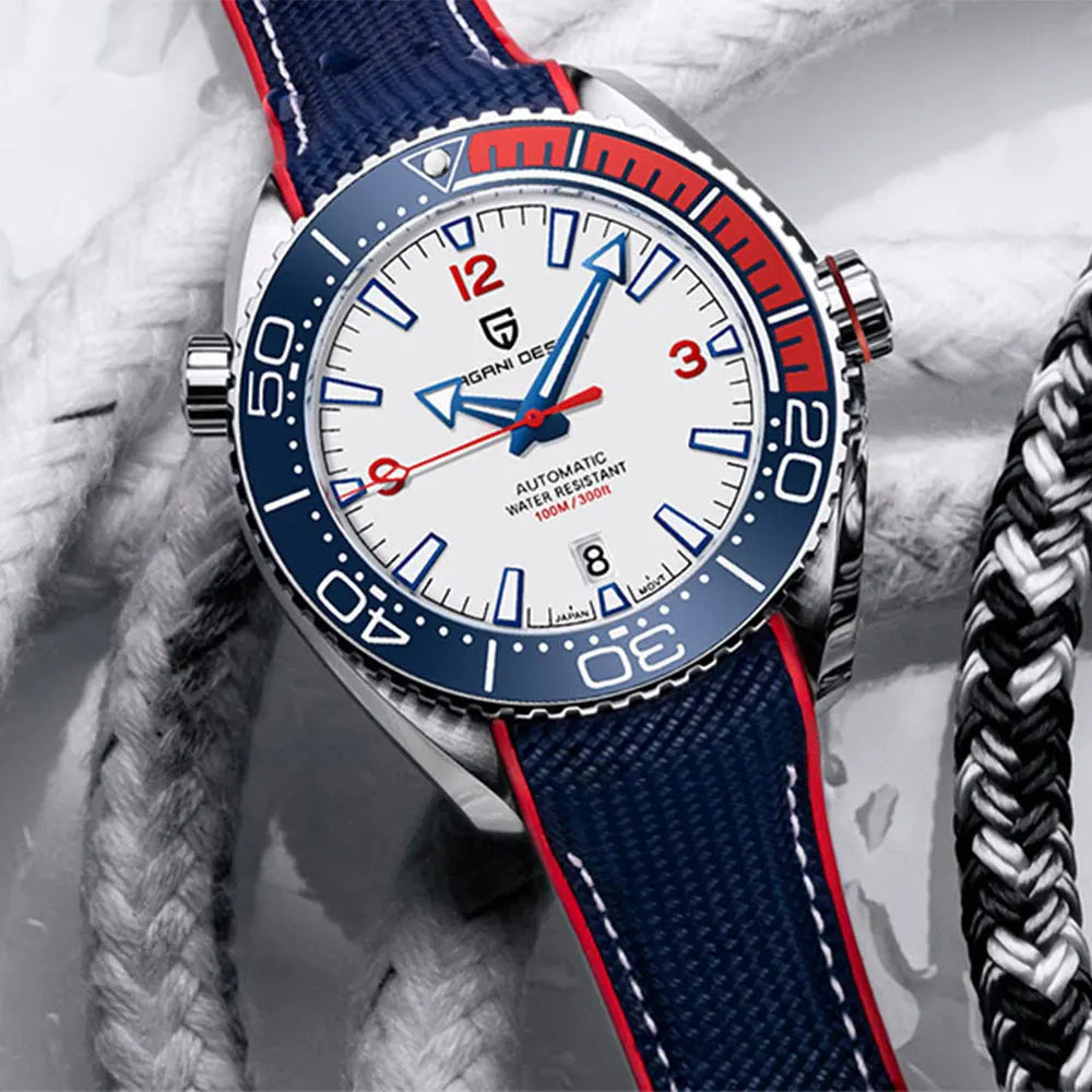 PAGANI DESIGN New PD-1679 Men's Watch Japan 8215 Movement Mechanical Watches Sapphire Glass 100M Waterproof Automatic Wristwatch