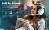FIFINE USB Gaming Headset with 7.1 Surround Sound/3.5mm Jack/Microphone,Over-Ear Wired Headphone for PC PS4/5 Xbox Ampligame H9W