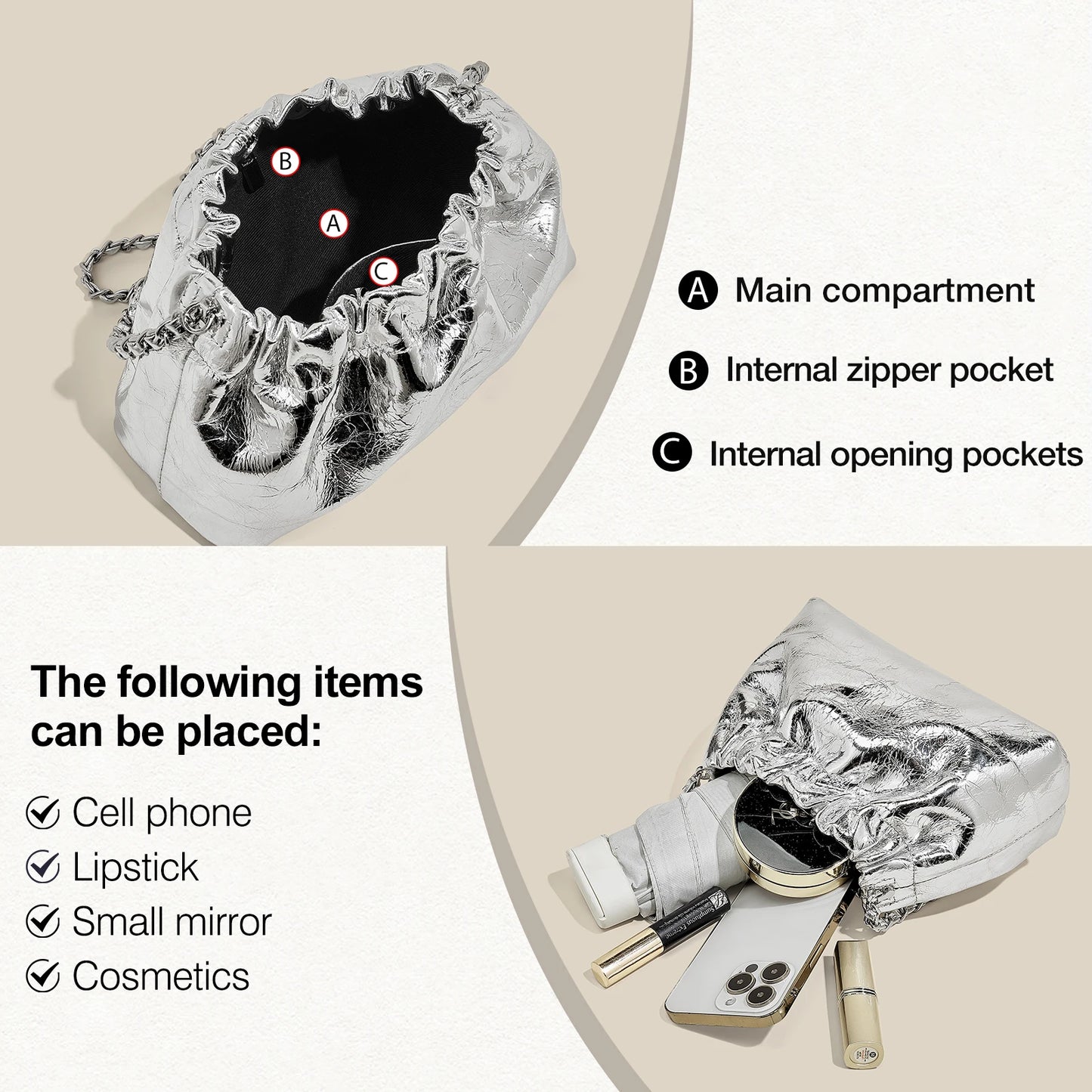 FOXER Genuine Leather Women Small Shoulder Bag Lady Fashion Mini Crossbody Handbag Purse Perfect Gift for Wife, Girlfriend