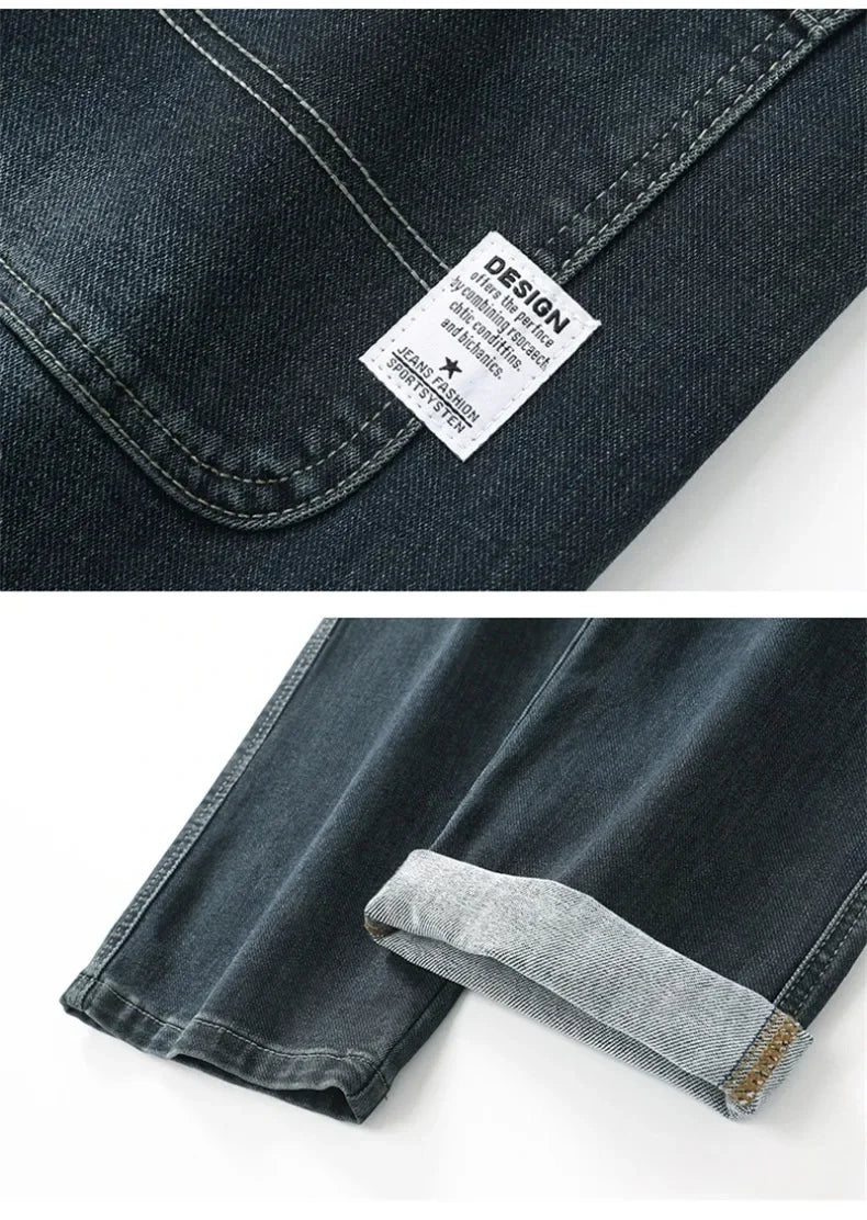 Men’s Relaxed Straight-Leg Stretch Jeans