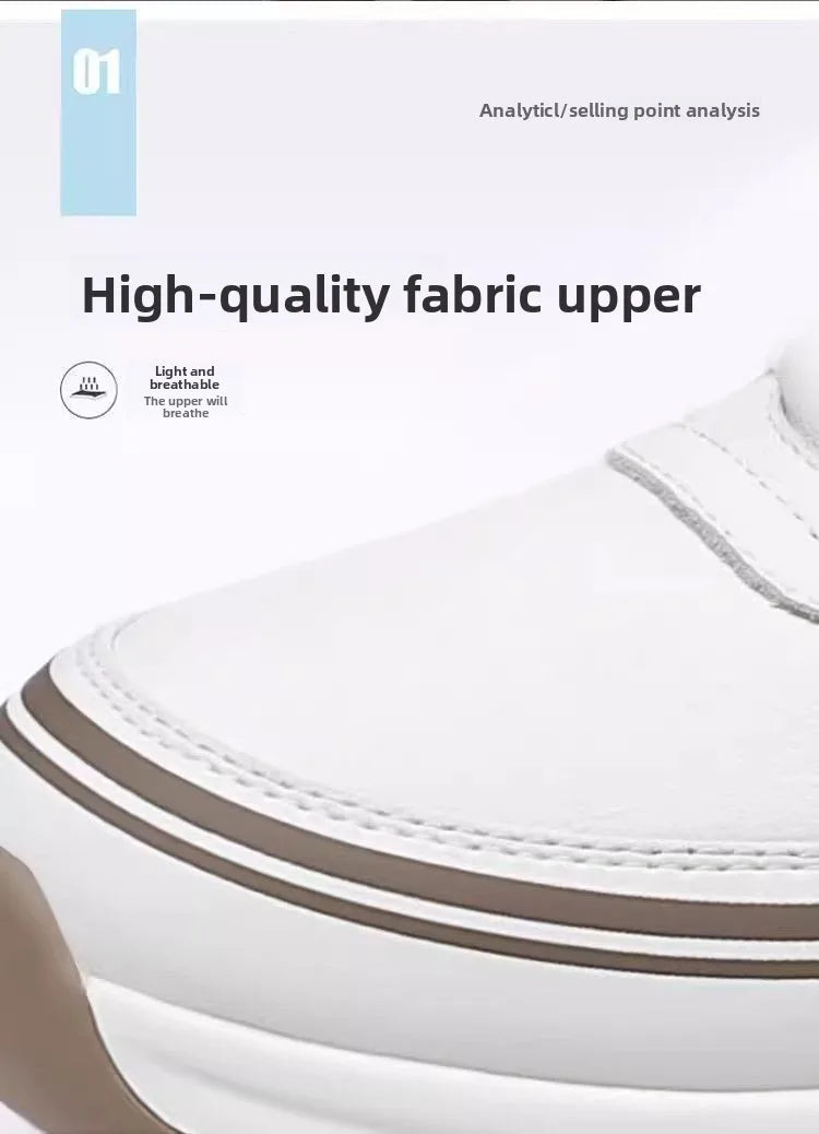2026 Mens Leather Casual Shoes Slip On Comfortable Breathable Lightweight Non Slip Waterproof Loafers