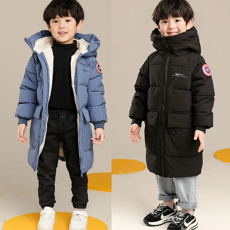 Boys’ Winter Long-Hooded Parka