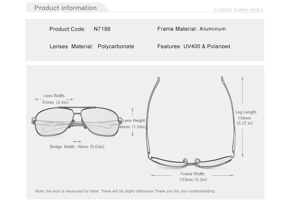 KINGSEVEN Brand Classic Male Sunglasses Men Fashion Polarized UV400 Retro Glasses Outdoor Driving Causal High Quality Eyewear