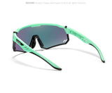 KDEAM High-End Sports Sunglasses Polarized Men's Cycling Glasses Dismountable TR90 Frame And Nose Pads Easy To Exchange