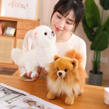 New Premium Cute Plush Pomeranian Dog Real Life Toystuffed Animals Soft Puppy Pet Doll Children Kids Girls Lovely Gift