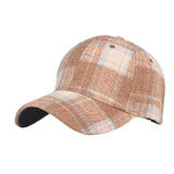 Unisex Checkered Baseball Cap with Adjustable Strap
