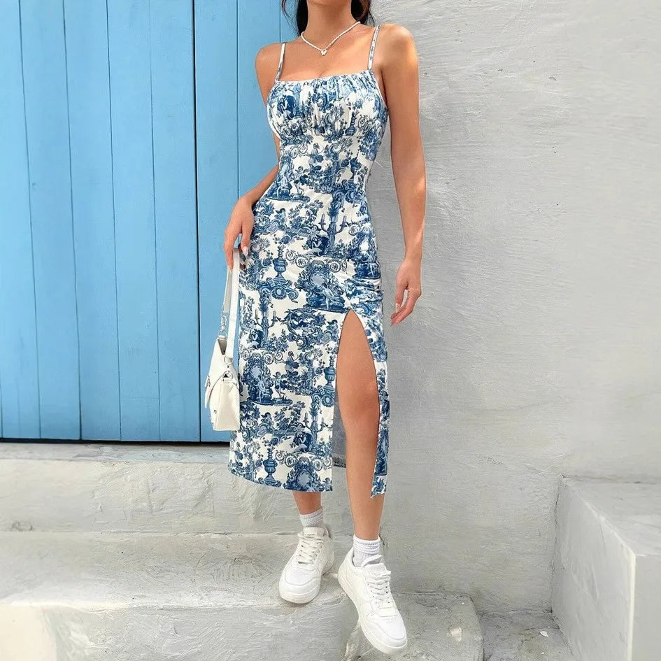 Daisy Leopard Print Maxi Dress