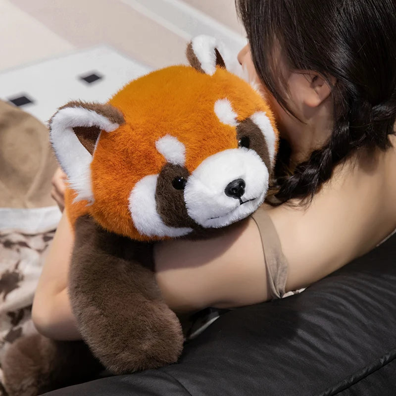 40-65cm Cute High Quality Simulation Animal Raccoon Red Panda Fox Plush Doll Pillow Home Decor For Boys And Girls Christmas Gift