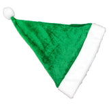 Velvet Santa Hat for Adults & Kids – Green