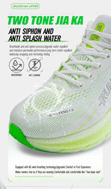 Irunsvan Qfeng1.0 Dual-color Dual-density Carbon Plated Running Shoes Shock-absorbing Lightweight Men's Water-repellent Sports