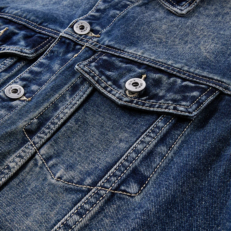 Washed Heavyweight Denim Jacket – Vintage Workwear