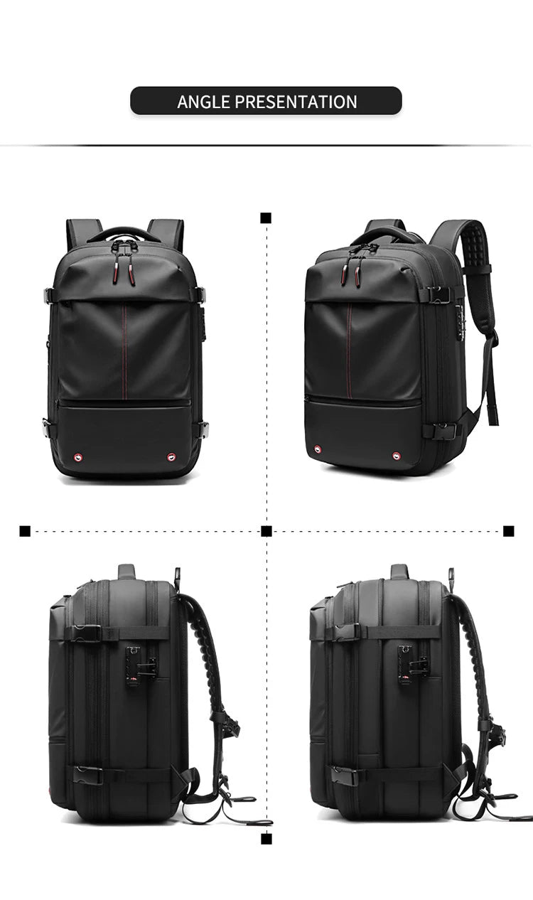 Vacuum Compression Travel Backpack – 17" Laptop & Adventure Ready