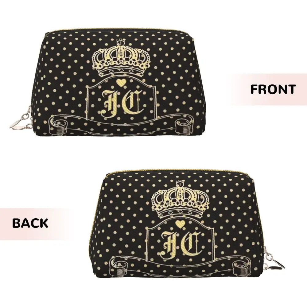 J-Juicy-C-Couture Makeup Bag Zipper Pouch Travel Cosmetic Bags Large Leather Portable Cosmetic Bag for Women
