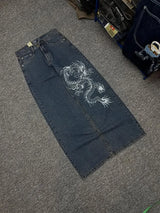 Dragon Print Y2K Baggy Jeans