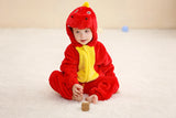 Plush Hooded Baby Winter Romper
