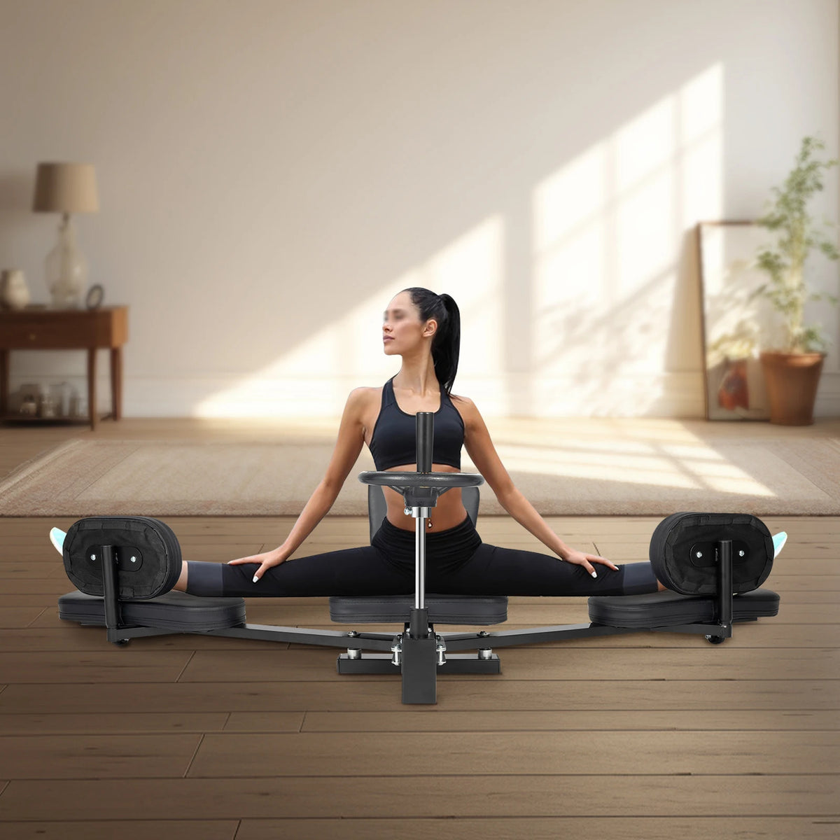 Pro Leg Stretcher with Handwheel & Cushioned Support