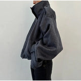 Women's Stand Collar Zip Jacket – Autumn/Winter