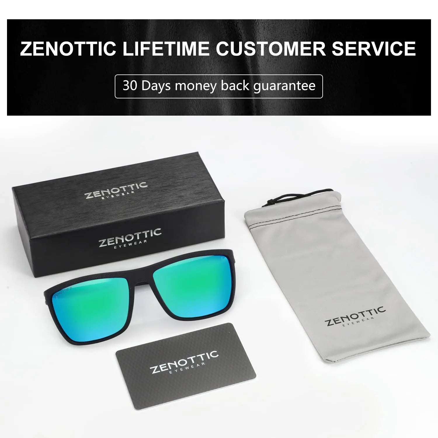 Zenottic Men's Polarized Sunglasses – UV400 TR90 Frame