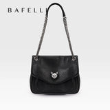 BAFELLI Genuine Leather Chain Bag – Chic Crossbody Tote