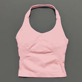 Impact Seamless Halter Longline Gym Top with Built-in Bra