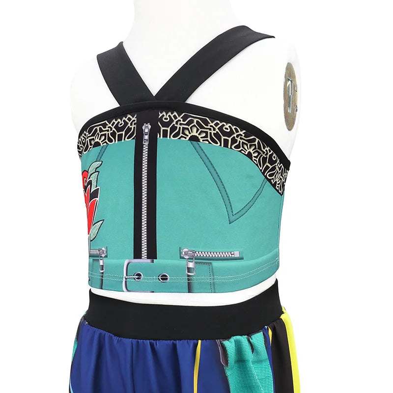 Girl's 4-Piece Pop Star Devil Hunter Costume Set
