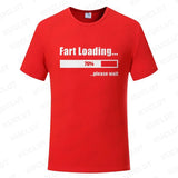 Huge Fart Loading Men's T-shirt Humor Tee Joke Gag Tshirt for Dad Gifts Guys Male Clothes Short Sleeve Tees Funny Graphic Tops