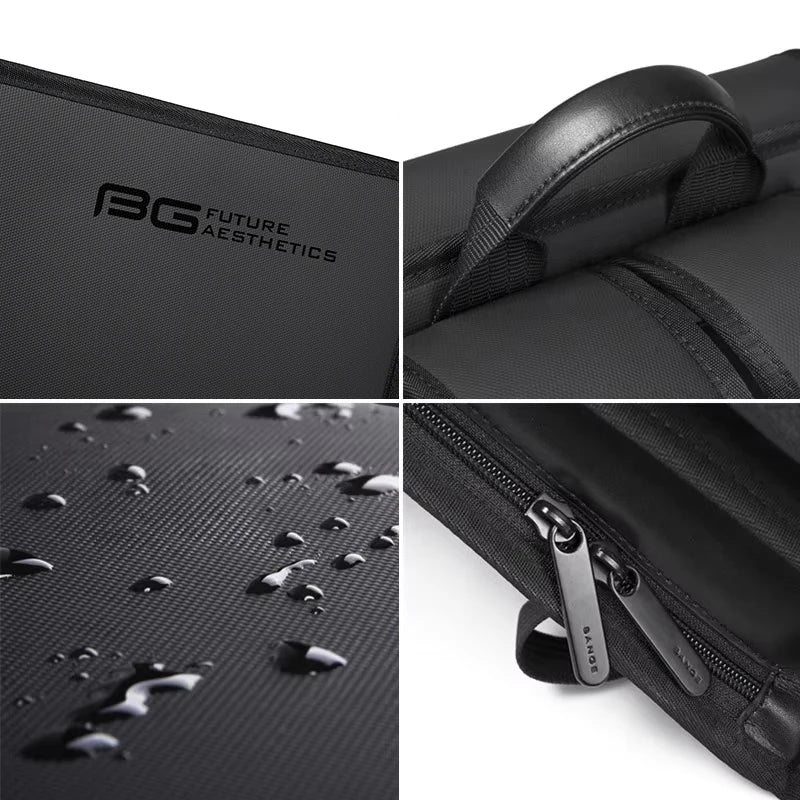 BANGE New Business Backpack Men's Anti-Theft Computer Bag Big Capacity 14.1 Inch Laptop Bagpack Men Elegant Waterproof