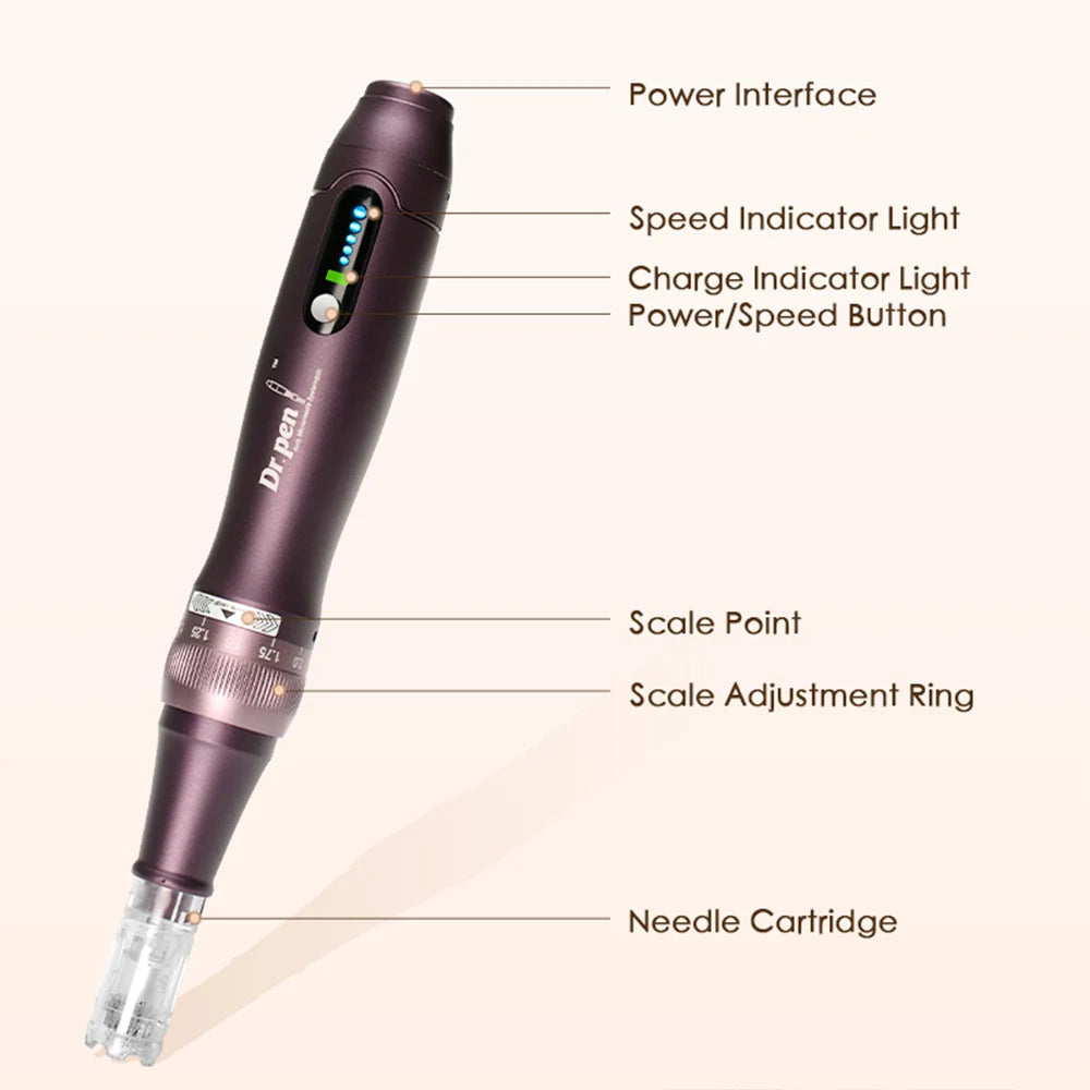 Genuine Dr Pen A10 Wireless With 2 Needle Microneedle Derma Pen Needle length 0.25 mm