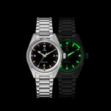 New THORN T026 Automatic Watch 38mm Sapphire 316L Stainless Steel PT5000/Swiss Ronda Movement Vintage Style Luminous Men's Watch