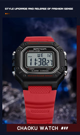 SANDA 2156 Fashion Mens Watch Military Water Resistant Sport Watches Army Big Dial Led Digital Wristwatches Stopwatches For Male