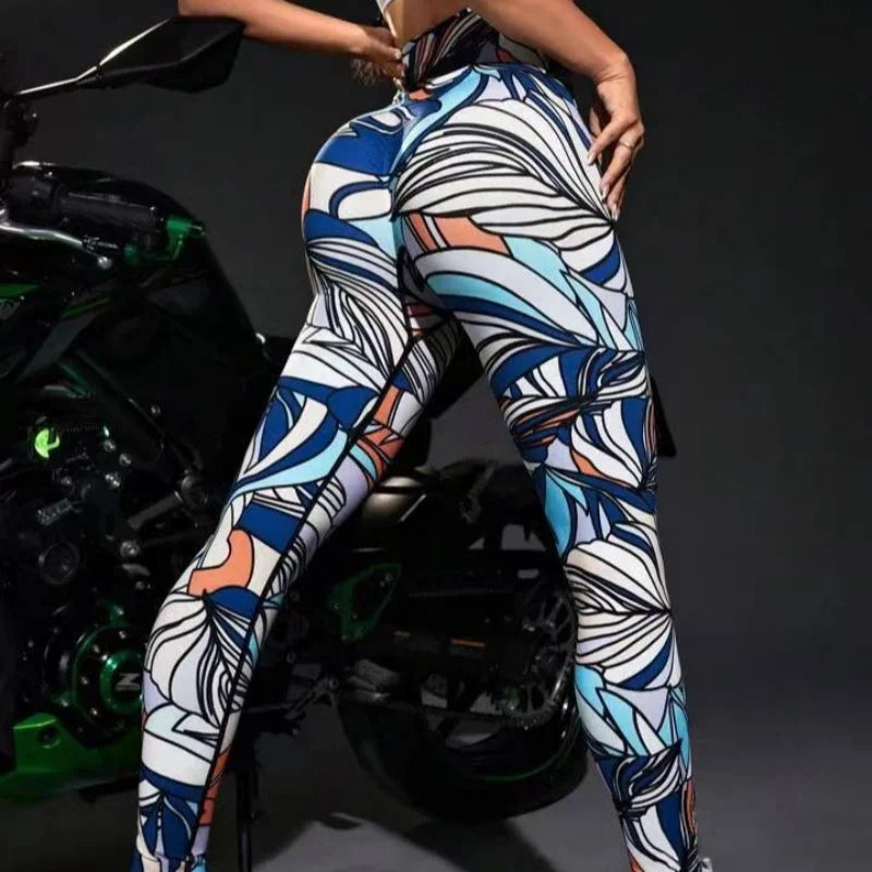 Women's 3D Tie-Dye Seamless Push-Up Leggings