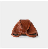 Motingsome Handwoven Bag Women's Bucket Luxury Designer Bags Niche Casual Bucket Bag Handmade French Retro Shulder Purse 2025