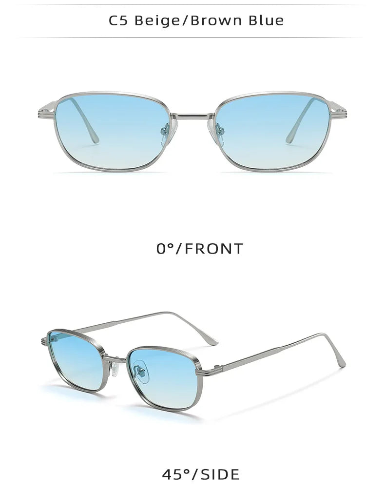 DDDLONG Fashion Small Square Retro Sunglasses Women Classical Vintage Punk Sun Glasses For Men Eyewear Outdoor Shades D626