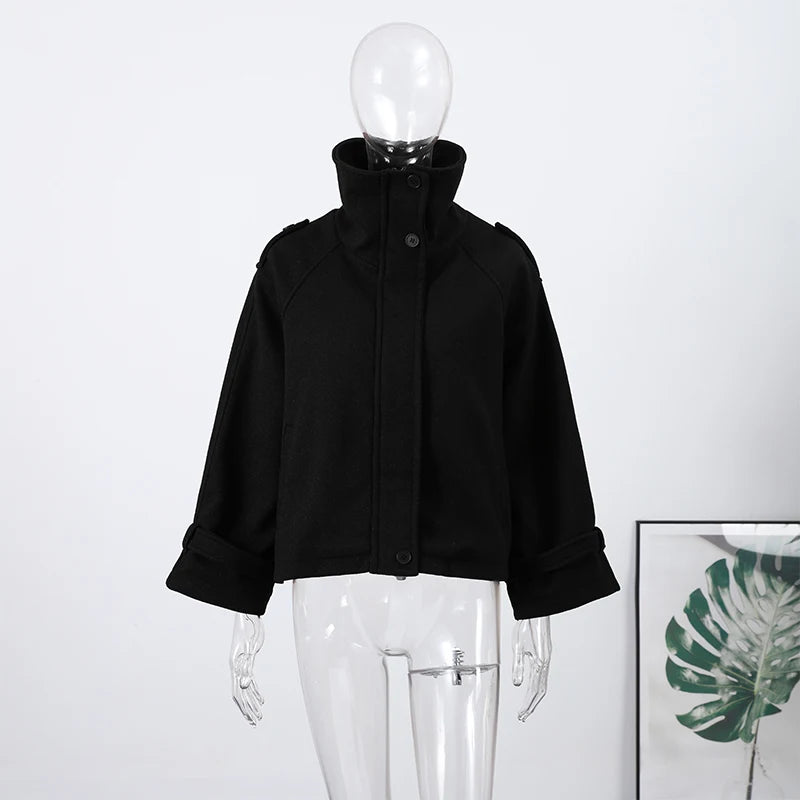Women's Stand Collar Zip Jacket – Autumn/Winter
