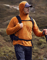 Pioneer Camp Men's Hoodies Outdoor Professional Grade Fleece Warmth Sweatshirt Zip PrimaLoft Active Evolve For Camping Hiking