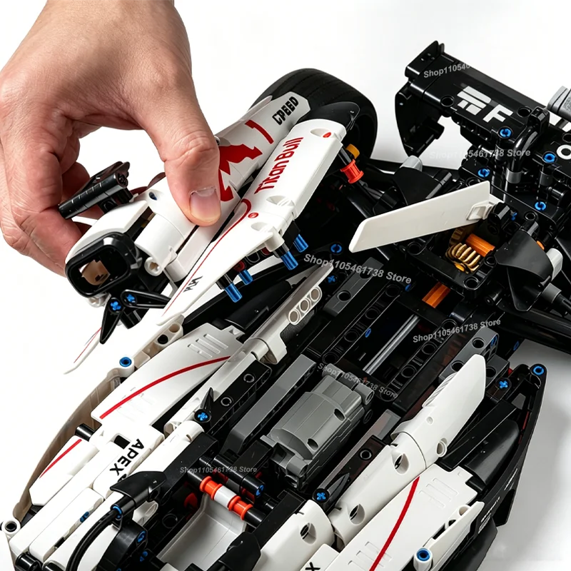 2026 NEW MK6025 Technical Classic Performance 1900+Pcs RB21 White Sports Car Building Blocks MOC DIY Assembly Model Boy Toy Gift
